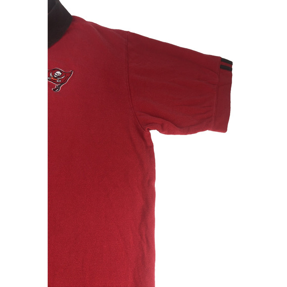Vintage adidas NFL Tampa Bay Buccaneers Men's Polo 2XL Red Short Sleeve Football - Picture 5 of 13